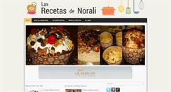 Desktop Screenshot of lasrecetasdenorali.com